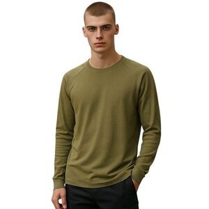 Banana Republic Men’s Avacado Green Pullover Sweater Preppy Old Money Size XL